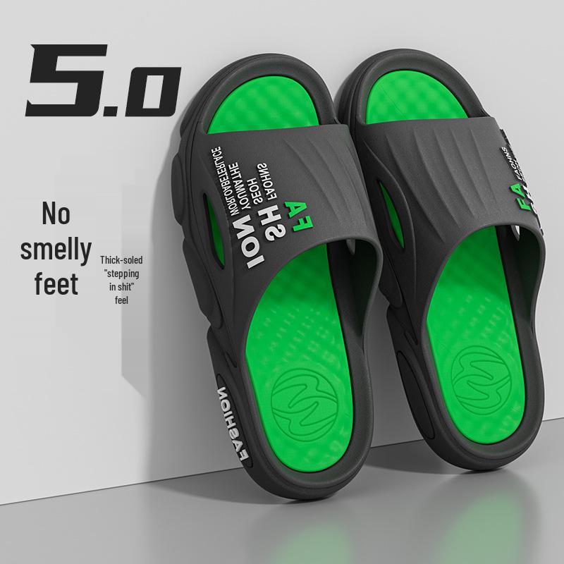 Men's Non-slip Summer Sports Sandals, Soft Sole, Wear-resistant, Comfortable for Home, Outdoor, and Shower Use.