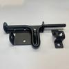 Heavy Duty Door Slide Bolt Lock Solid Construction Black Door Lock Reinforced Rust-resistant Garden Gate Guardrail Fence Lock