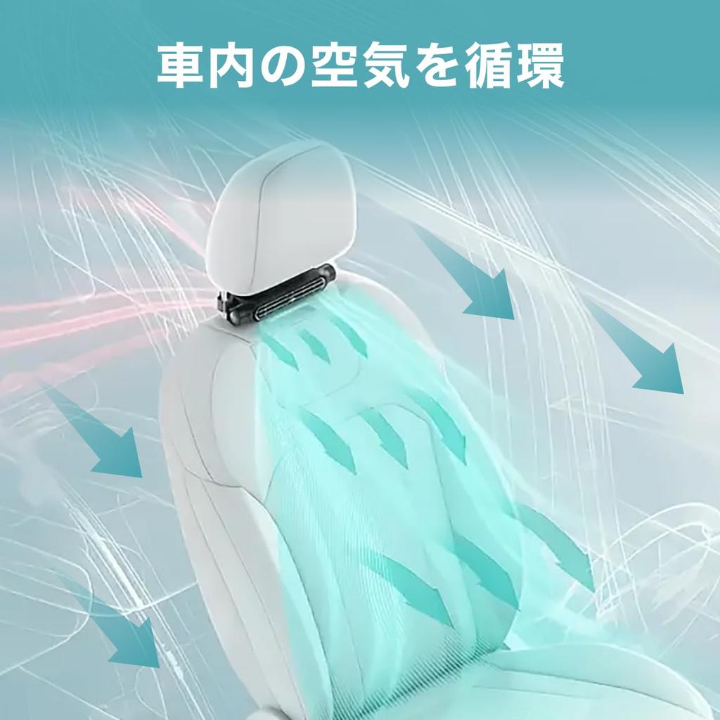 CARZEL Car Neck Headrest Car USB Power Heat Stroke Energy Air Stuff Summer Easy 3 Level Air Flow Adjustment Fan, Cooler, Fan, Fan, Circulator, Supply,