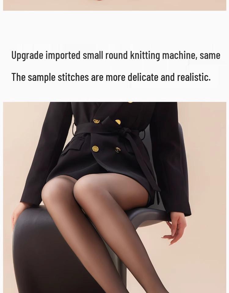 Xu Lu Inspired Women's Sheer Black Velvet Leggings for Autumn/Winter