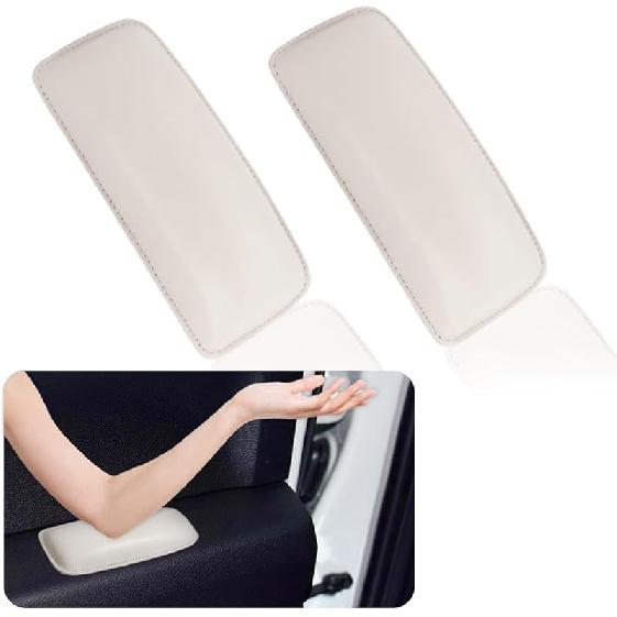 2PCS Car Knee Cushion,Soft Leather Car Door Armrest Pad For Knee Leg Elbow,Universal Car Center Console Cushion Pad Comfort Pillow For Automotive
