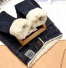 Women's Fleece-Lined High-Waisted Skinny Jeans - Extra Thick Lambswool Winter Pants 2024