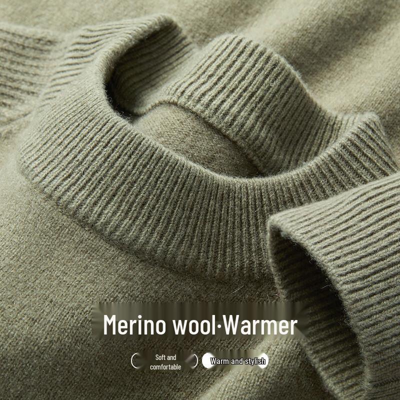 

Jinjuan Men s 100% Pure Wool Knit Sweater L