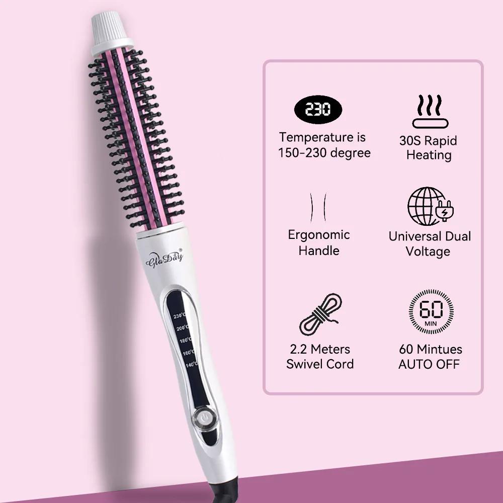 Bestseller Household Electric Curling Comb Dual-purpose Women's Curly Hair Lazy Short Hair Care Fluffy Perm Hair Buckle Inward
