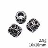 Bead Pendant Accesories Macroporous Big Hole Beads Loose Spacer Accessories Parts Metal Beads Accessories For Women