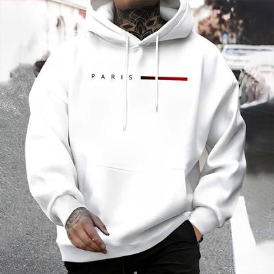 Autumn Winter Casual Daily Sports Clothing Fashion Sweatshirts Hot Sales Men's Tracksuit Hooded Mens Printing Quality Simplicity