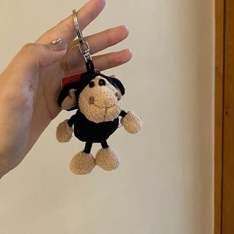 Kreslené plyšové přívěsky na klíče s ovečkou Přívěsek na klíče od auta Přívěsek na batoh Tašku Šperk