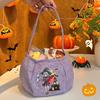 Funny Trick or Treat Bag Printing Pumpkin Handbag Portable Halloween Candy Bag  Party Supplies