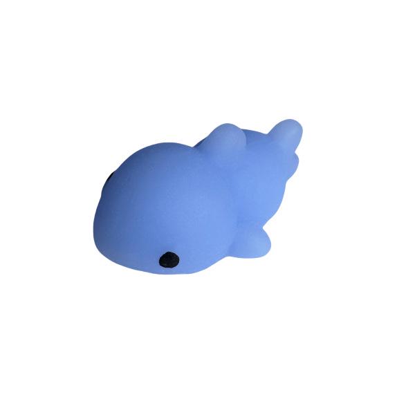Japan Moe Small Animal Squeeze Toy: Soft Rubber Dumpling Peach
