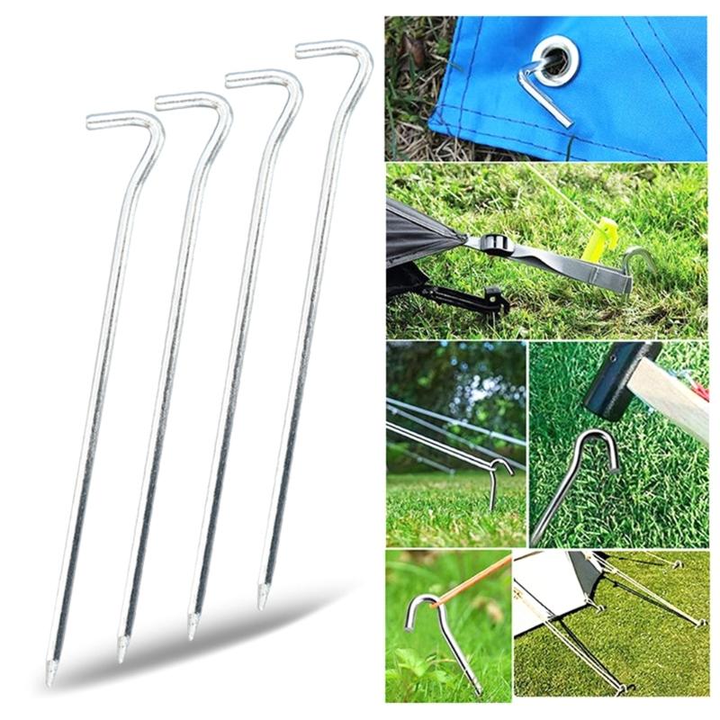 10Pcs Outdoor Campings Stake Aluminiums Alloy Tent Stake Campings Anchors Peg for Canopies, Campings, Hikings, Beach