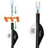 Lighted Nocks X/5.2mm 6 PCS LED Arrow Nock Universal for Arrows with .204 .233 .244 .246 Inside Diameter, Screwdriver Included