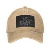 Black King Chess Thechessboard Denim Fabric Cap Casual Baseball Caps Adjustable Hat Summer Unisex Baseball Hats