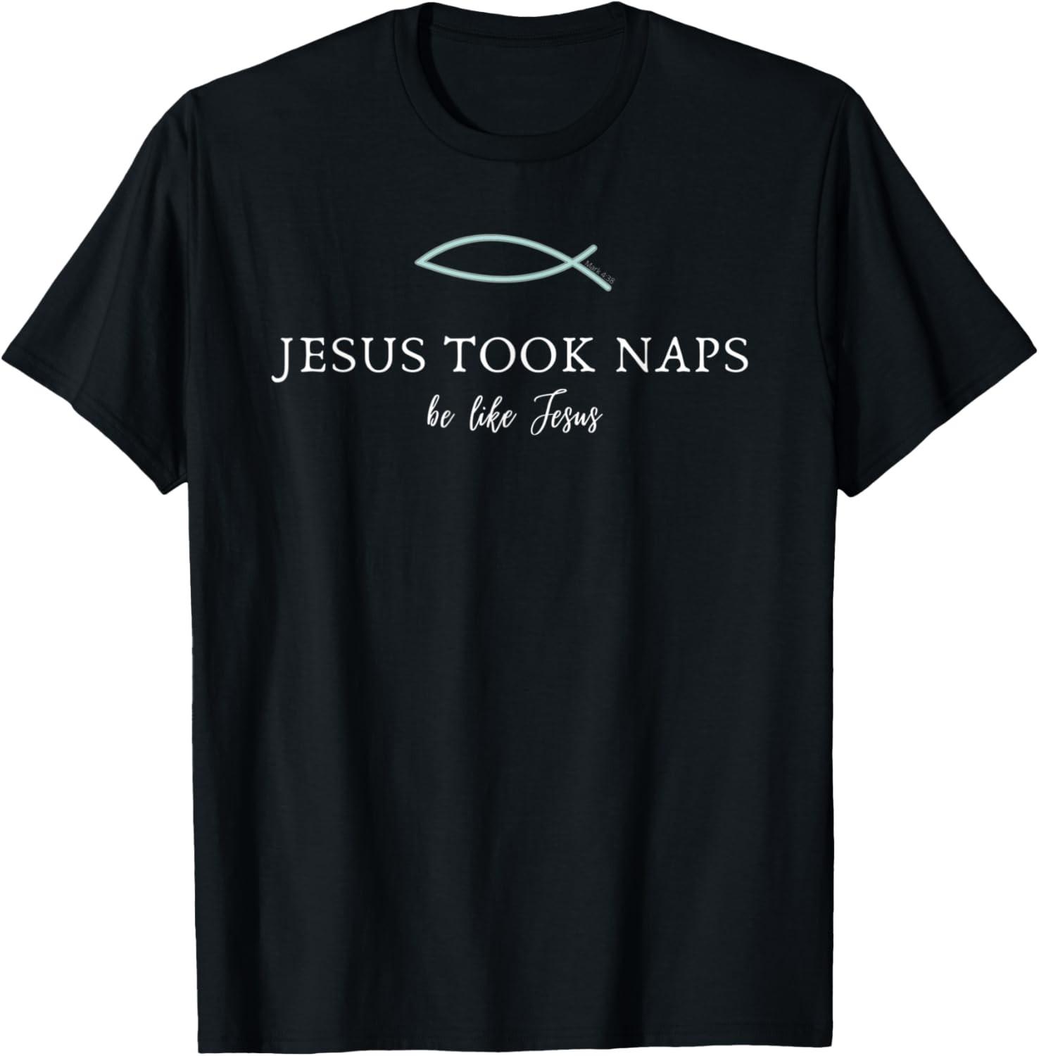 Jesus Took Naps, Be Like Jesus. Funny Christian Vintage T-Shirt S