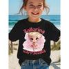 T-shirt Bambini Animali Brainrot Italiani Ballerina Cappuccino Manica Corta per Bambini Divertente Meme Carino Maglietta Estate