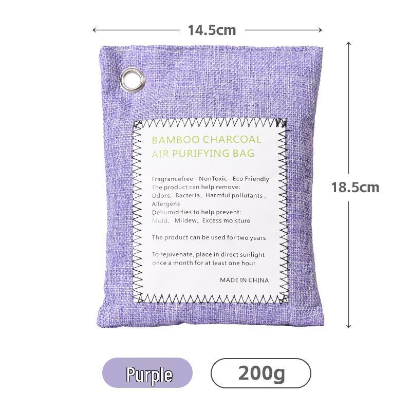 Exclusive Bamboo Charcoal Bag: 200g Activated Carbon for Car Odor and Formaldehyde Removal