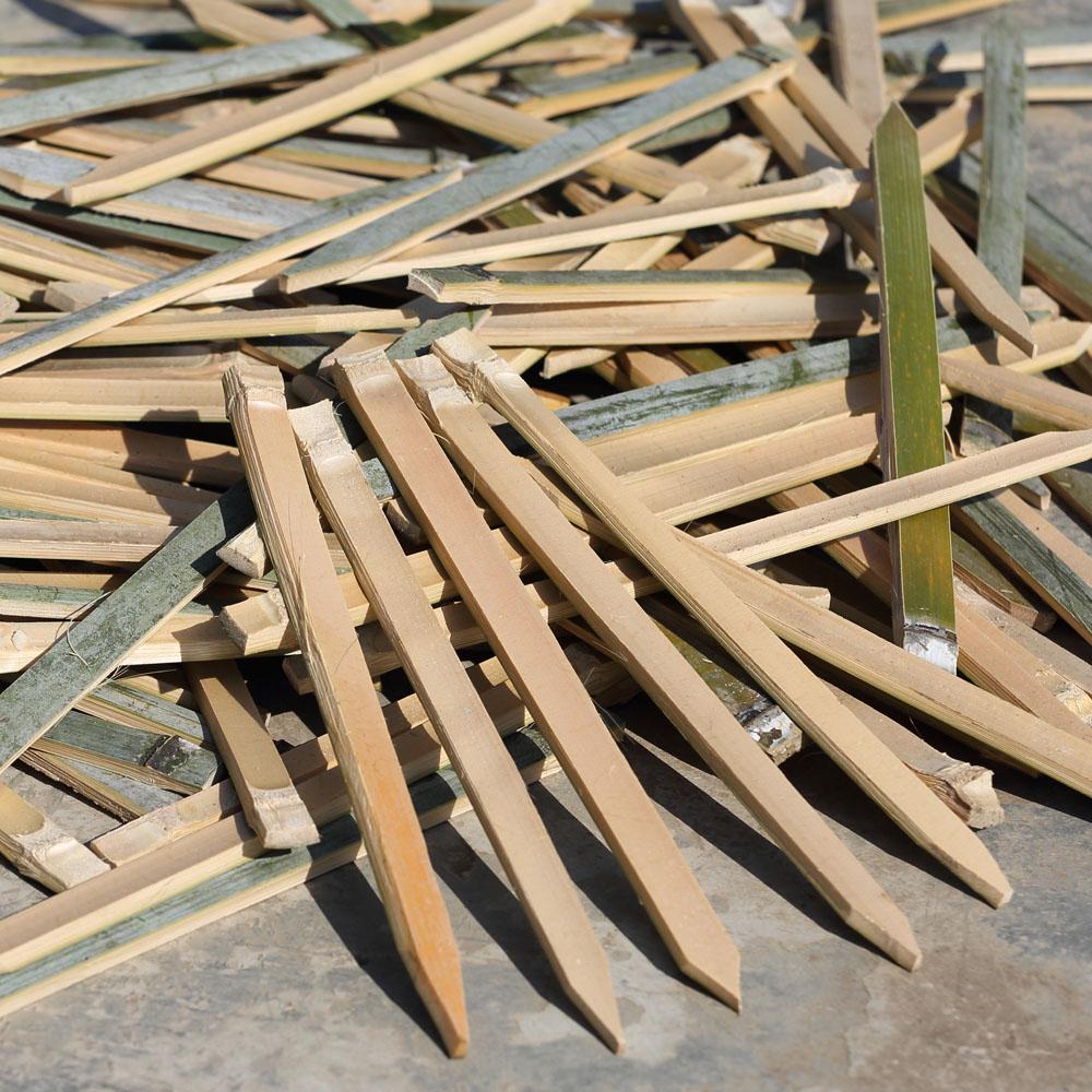 Bamboo Pointed Stakes for Surveying, Garden Layout, & Protective Fencing