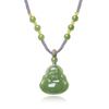 Hetian Jade Maitreya Buddha Anhänger Halskette – Damen Lanyard Schmuck