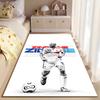 Sports Area Rug, Zinedine Zidane France 10 White Poster, Fan Cave Decor, Non-Slip Mat