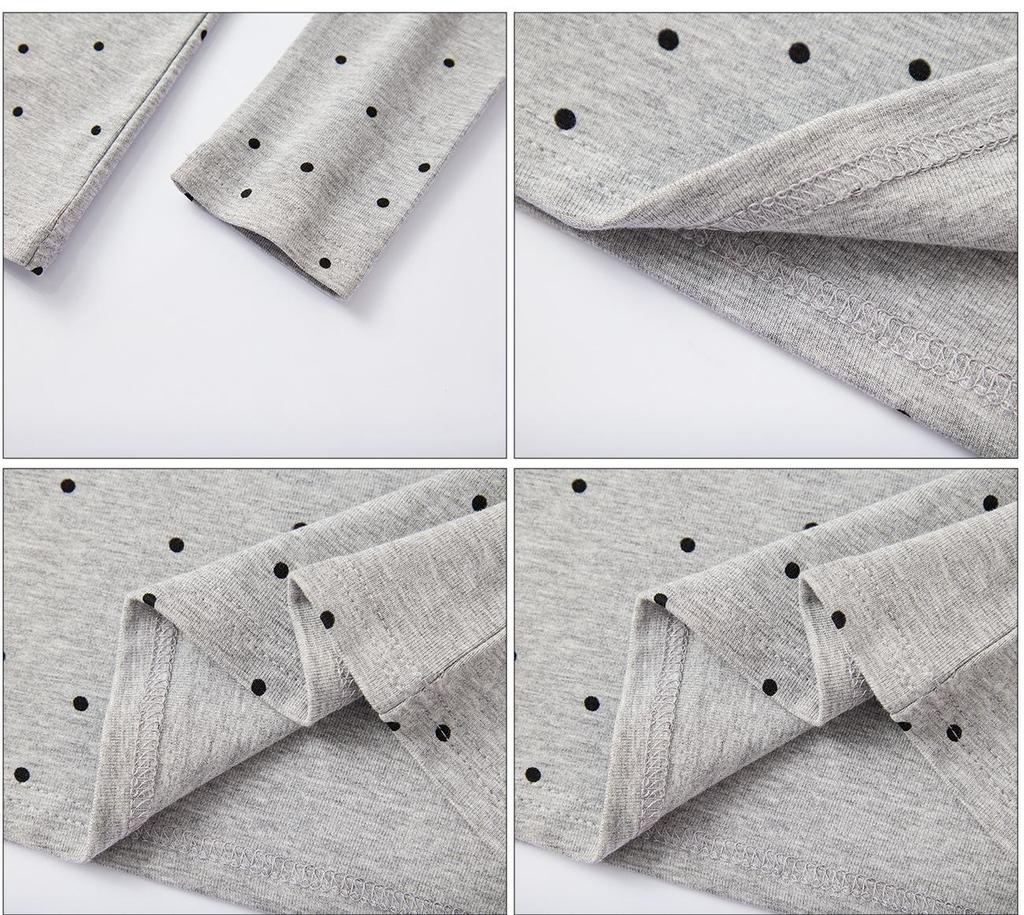 High-Quality Women's Polka Dot Long Sleeve Slimming T-Shirt - Fall 2025 Collection