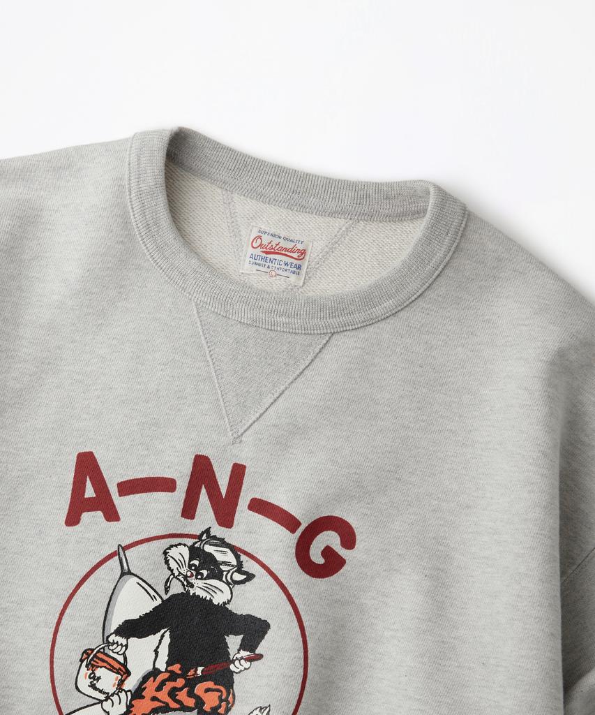 OUTSTANDING Mil Series Sweat(152Nd)_3%Melange Gray