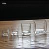 DIY Transparent Glass Candle Holder - Square & Round Windproof Cups for Homemade Scented Candles