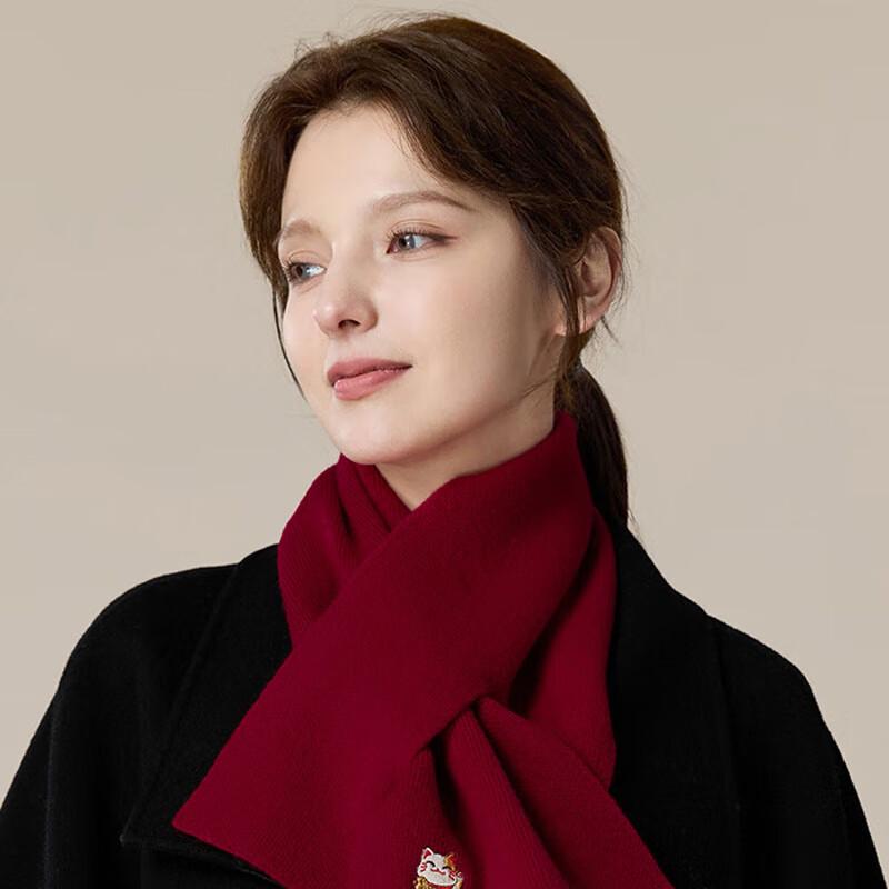 

JIUMU Women s Autumn/Winter Pure Wool Knit Neck Warmer One Size