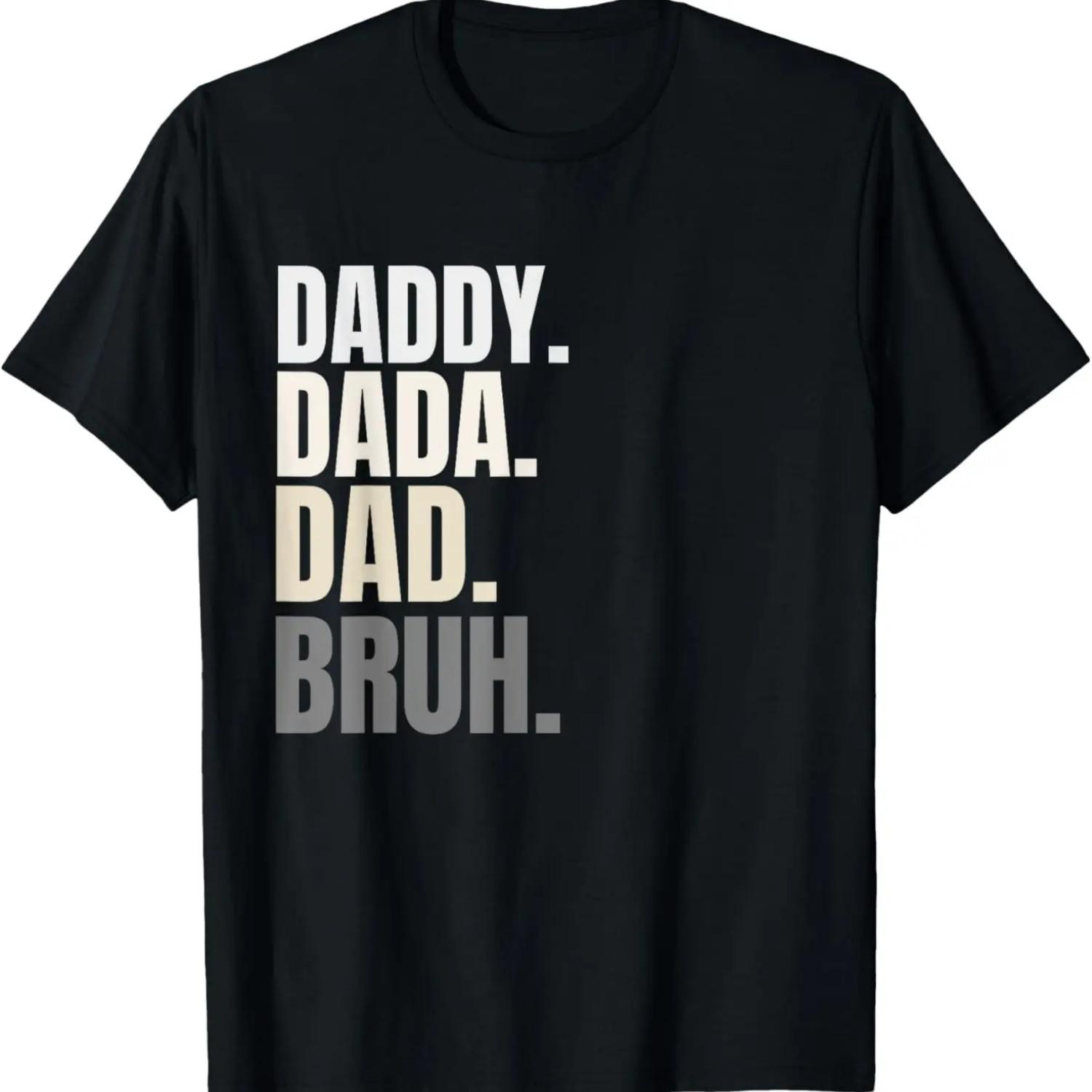 

Dada Daddy Dad Bruh Retro Vintage Funny Fathers Day 2023 T-Shirt S