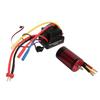RC 3660 Brushless Motor and 80A Brushless ESC Electric Speed Controller T Male Connector Motor ESC Set for 1 8 RC Car