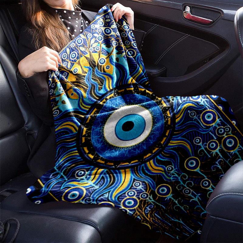 Mystic Eye Art Blanket Soft And Portable Four Season Home Bed Sofa Blanket Office Travel Lunch Break Warm Blanket A3