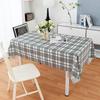 Waterproof & Stain-Resistant Plaid PEVA Tablecloth for Dining or Stall Use