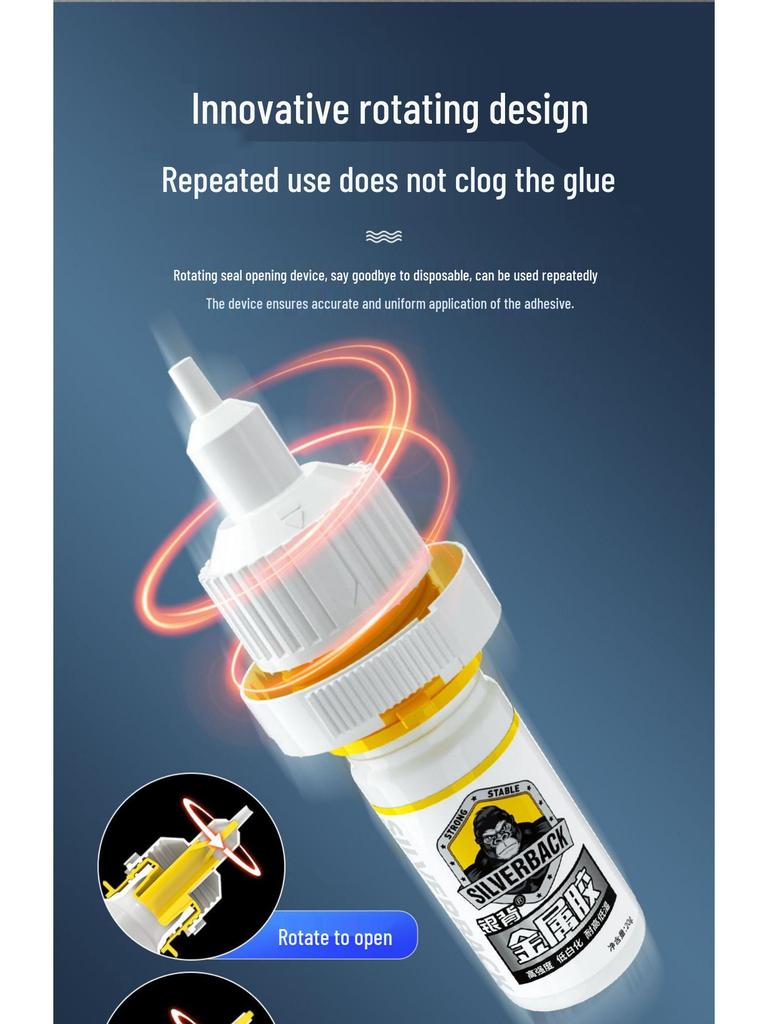 High-Strength Waterproof Metal Adhesive for High-Temp Electric Welding and Cast Iron Water Pipe Bonding