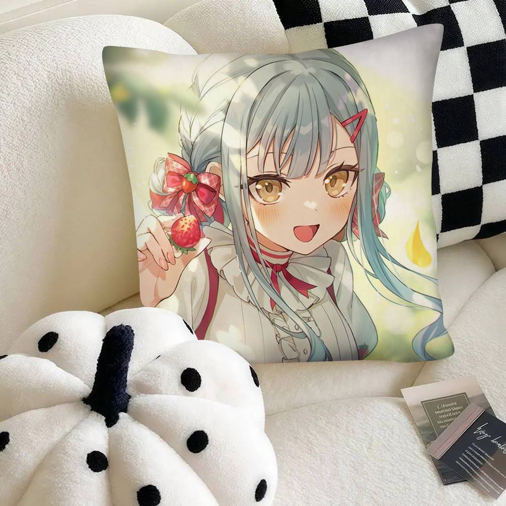 Togawa Sakiko Ave Mujica Band BanG Dream Pillow Case Square Pillow Bedroom Sofa Leisure Comfort Cushion Car Home Decoration