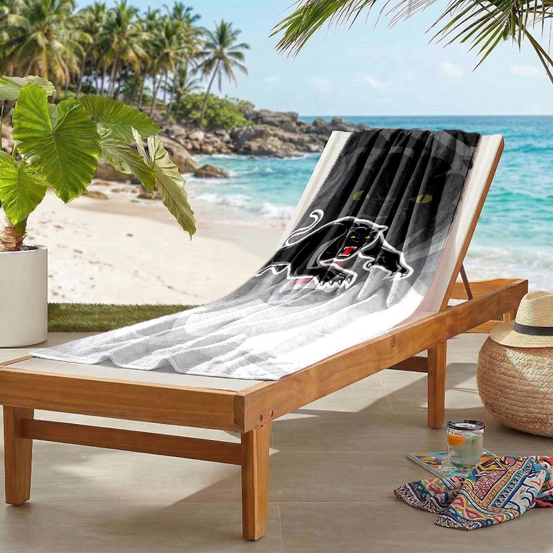 Panthers Fashion Beach Towel: Ideal for Summer Adventures Soft, absorbent and quick drying suitable for swimming and bathing