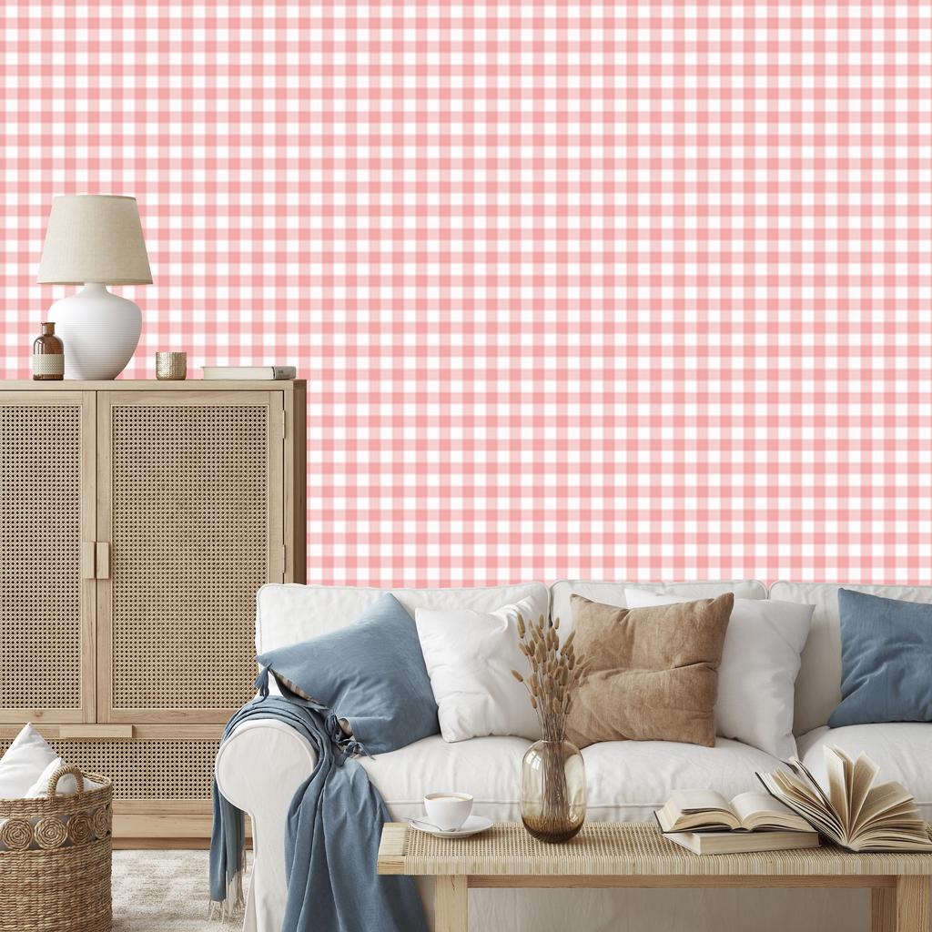 Wallpaper Fabric Pattern Coral Top, Coral Bottom for Living Room and Bedroom 50x1000