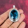 Indicolite Gemstone Pendant, 925 Solid Sterling Silver Pendant, Handmade Antique Jewelry, Gift For Mother Day