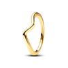 2025 Gold Plated Ring Zircon Sparkling Princess Wishbone Heart Women  Fine Jewelry
