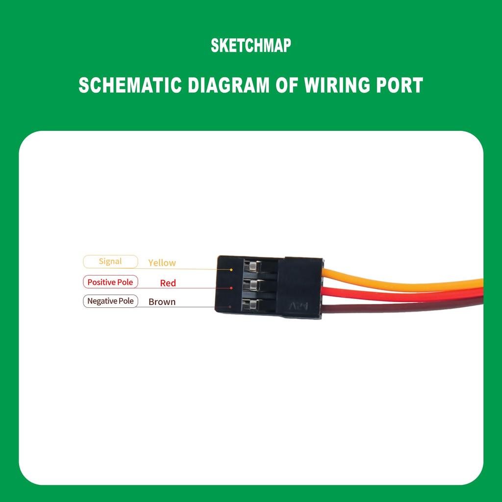 Rcmall 4pcs 15kg/cm 360° Continuous Rotation Metal Gear Digital Servo Motors High Torque for 1/8, 1/10, 1/12 Scale RC Car Robot