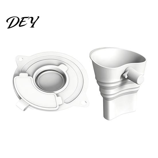 Silicone Flour Funnel for Stand Mixers And Bowl Cover Kitchen Aid Mixer, Mess Free Collapsible Pouring Shield Attachment, 3 in 1 Mixer Accessories