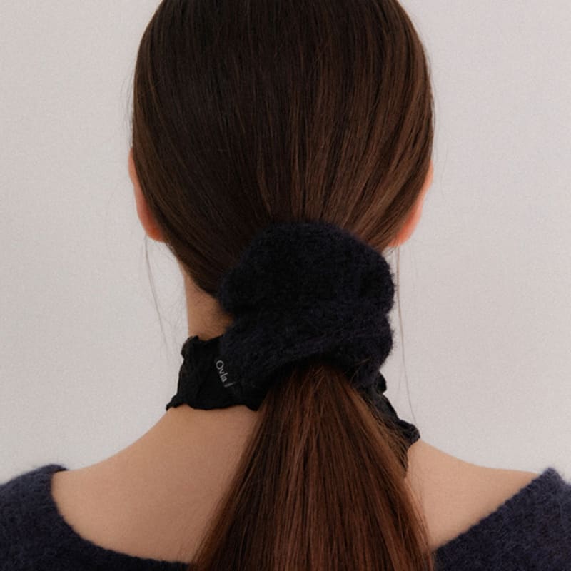 OVLA Checkmate Knit Scrunchie_3colors HS015