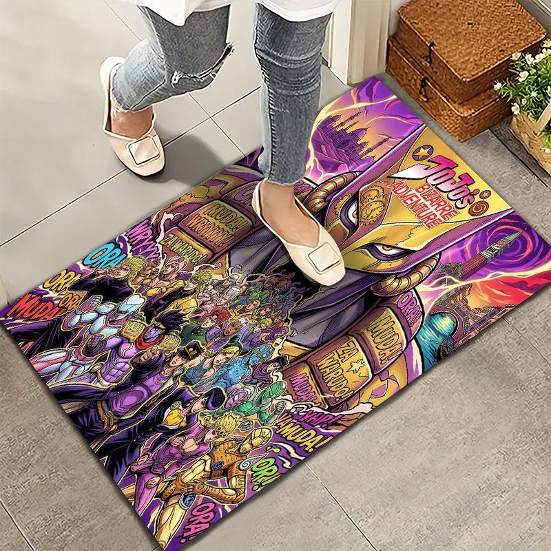 Jojos Bizarre Adventure Teppich Teppich für Wohnzimmer Schlafzimmer Zuhause Sofa Dekoration Kinder Spielen Rutschfeste Bodenmatte