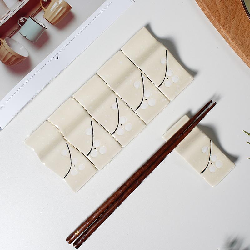 Japanese Ceramic Chopstick and Spoon Rest for Home and Restaurant Use