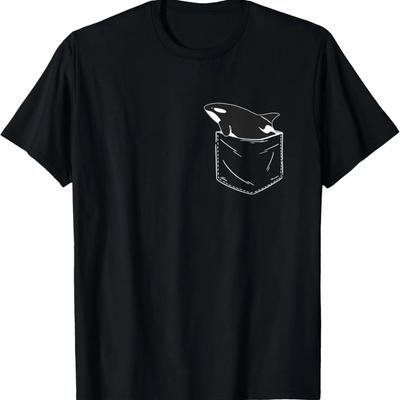 Orca Schwertwal Ozean Tasche T-Shirt