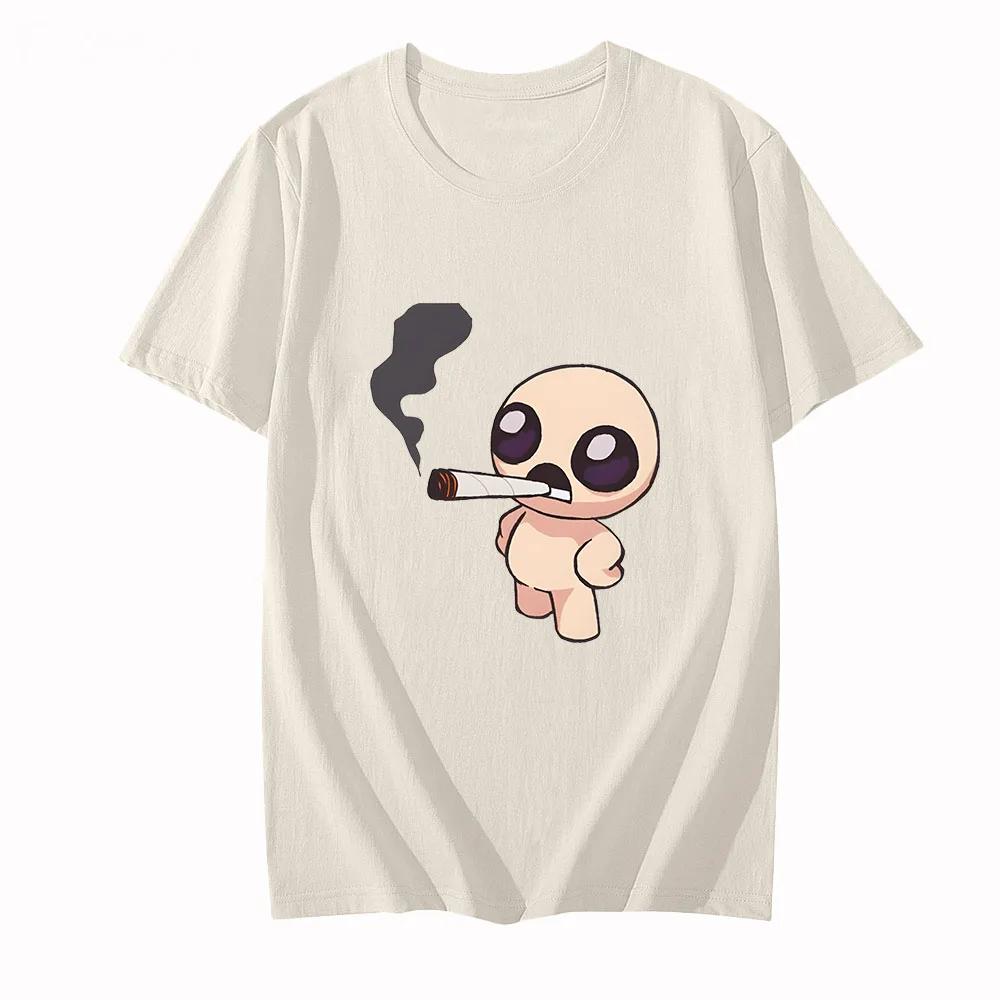 Printing Teeshirt High Quality Tshirt Game The Binding Isaac Tshirt Cartoon Graphic Aesthetic Clothes Short Sleeved Streetwear