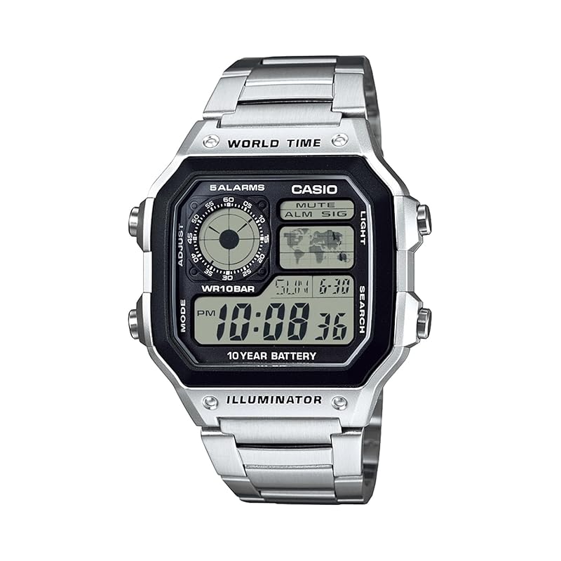 

[Casio] часы casio коллекция []AE-1200WHD-1AJF мужские серебряные