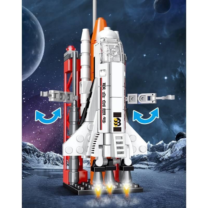 Space Assembly Shuttle Building Blocks With Abs Plastic For Play Toy Learning