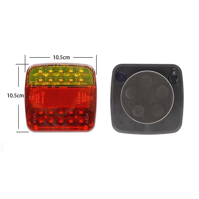 QB-Wireless Trailer Lights Kit For Towing Truck, Rechargeable LED Tow Light With Magnetic For Boat Trailer RV