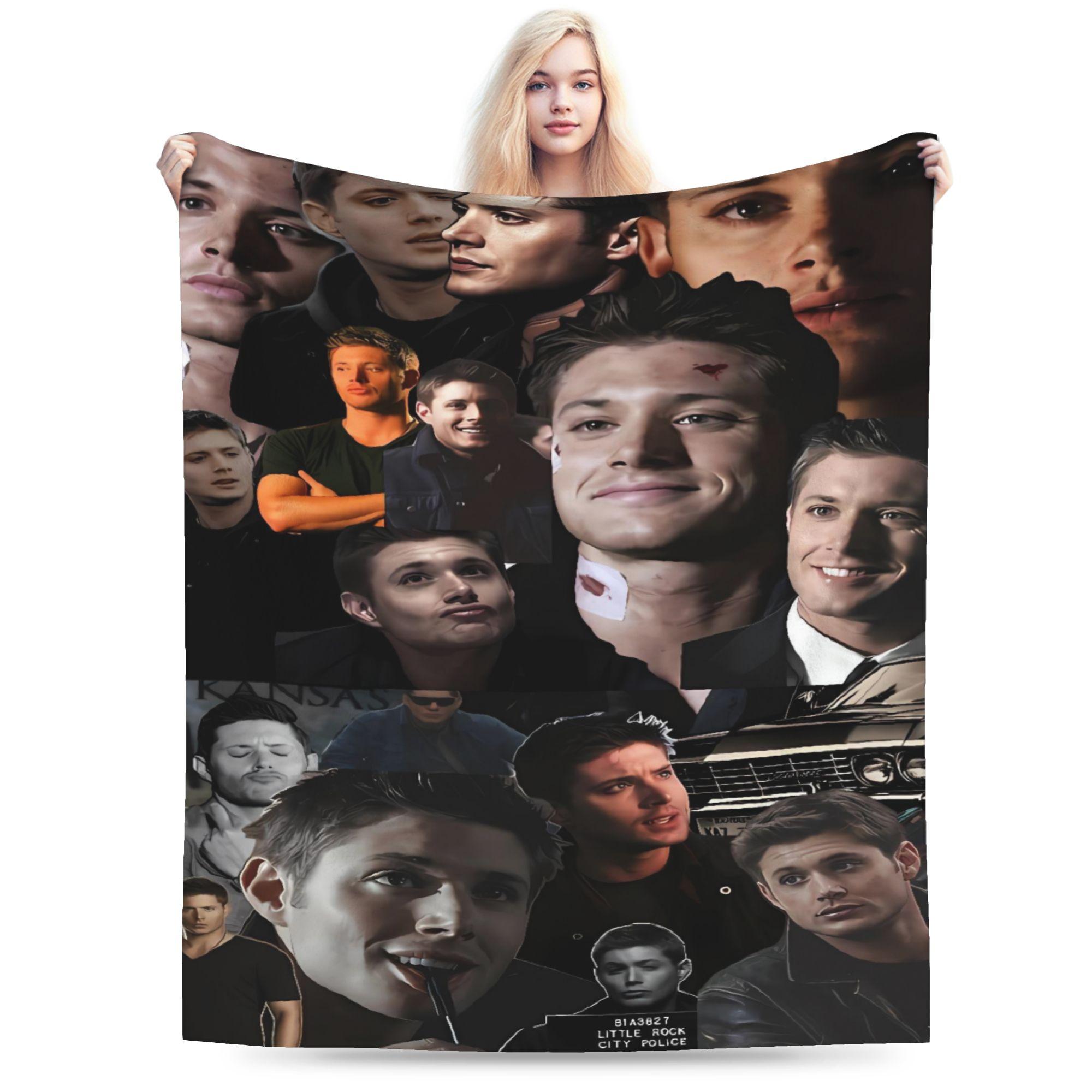 Jensen Ackles Blanket  Super Warm Fashion Plush Throw Blanket For Boy Girl Outdoor Flannel Bedspread Bed Cover 75X95CM