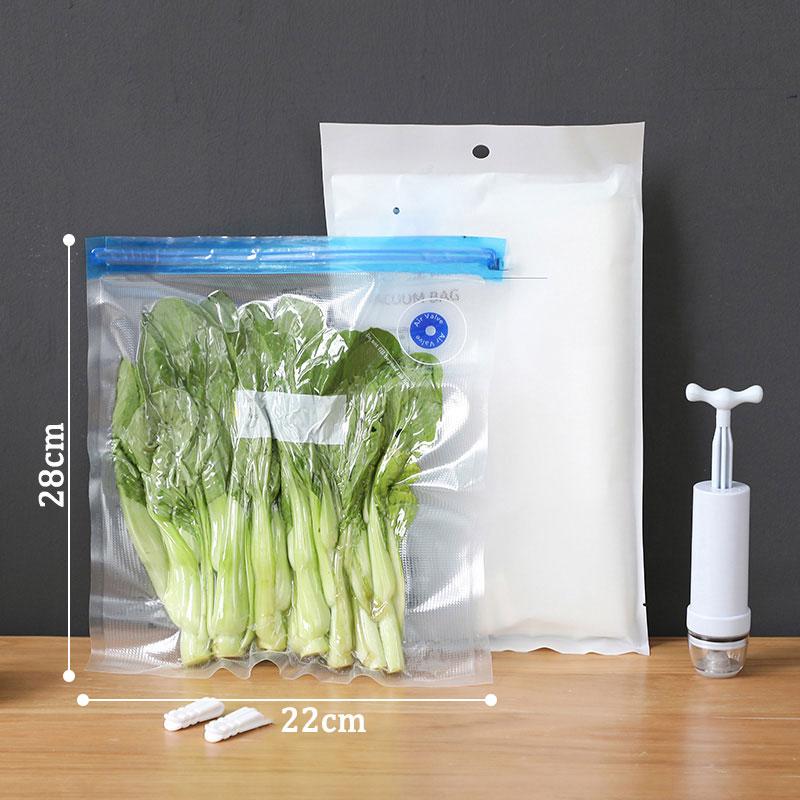 Многоразовые вакуумные пакеты для запечатывания бытовые пластиковые прозрачные герметичные пакеты для хранения продуктов свежие продукты застежки-молнии для заморозки пакеты с ручным насосом 747₽