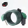 5-digit Combination Lock with Light, Bicycle Wheel Lock, Mountain Bike 5-digit Anti-theft Lock, Reinforced Steel Cable Lock, Cycling Gear Army Green