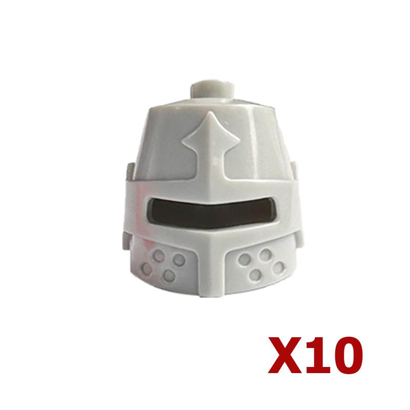 MOC Baustein Mittelalter Ritter Römischer Soldat Zubehör Helm Kopfbedeckung Flammenfeder Schwarzer Adler Schild König Umhang Ziegelstein Spielzeug